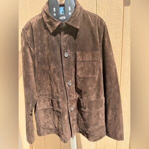 Zara Chocolate Brown Suede Jacket
